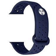 Eternico Apple Watch 38mm Silicone Band Dark Blue - Armband