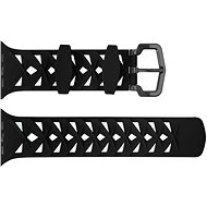 Eternico 38mm Apple Watch Silicone Band, Black White - Watch Strap