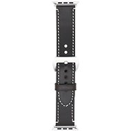 Eternico Leather Band 2 for Apple Watch 42mm / 44mm / 45mm grey - Watch Strap