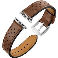 Eternico Leather Band pre Apple Watch 38mm / 40mm / 41mm hnedý - Remienok na hodinky
