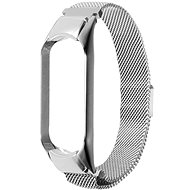 Eternico Elegance Milanese for Xiaomi Smart Band 7 silver - Watch Strap