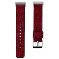 Eternico Fitbit Charge 3 / 4 Canvas červený (Large) - Remienok na hodinky