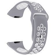 Eternico Fitbit Charge 3 / 4 Silicone sivo-čierny (Large) - Remienok na hodinky