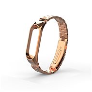 Eternico Mi Band 3 Steel Rose Gold - Watch Strap