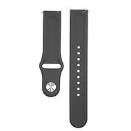Eternico Quick Release 20 Silicone Band čierny pre Samsung Galaxy Watch - Remienok na hodinky
