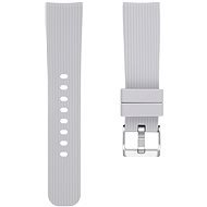 Eternico Essential Vertical Grain Silver Buckle universal Quick Release 20mm silver - Watch Strap