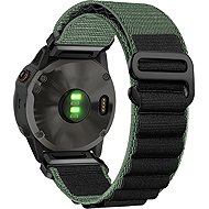 Eternico Alpine Look für Garmin QuickFit 22mm Olive Green - Smartwatch-Armband