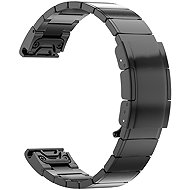 Eternico Titanium Buckle for QuickFit 26mm black - Watch Strap