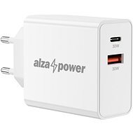 AlzaPower A130 Fast Charge 30W fehér - Töltő adapter