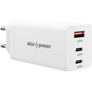 AlzaPower G165 GaN Fast Charge - 65W, fehér - Töltő adapter