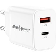 AlzaPower A101 Fast Charge 20W fehér - Töltő adapter