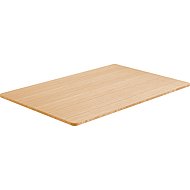 AlzaErgo Tabletop 120×80 cm bamboo rounded - Table Top