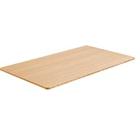 AlzaErgo Tabletop 140×80 cm bamboo rounded - Table Top