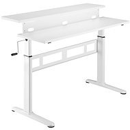 AlzaErgo Table ET3.1, fehér - Állítható magasságú asztal