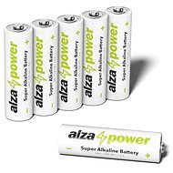 AlzaPower Super Alkaline LR6 (AA) 6 ks - Jednorazová batéria