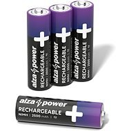 AlzaPower Rechargeable HR6 (AA) 2500 mAh 4pcs in eco-box - Rechargeable Battery