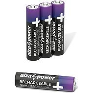 AlzaPower Rechargeable HR03 (AAA) 1000 mAh 4pcs in eco-box - Rechargeable Battery