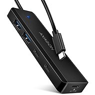 AXAGON HUE-C2C TRAVEL Hub, USB-C 5Gbps, 2x USB-A, 2x USB-C Power IN, cable 19 cm - USB Hub
