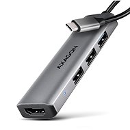 AXAGON HMC-H3A, STARTER 4-in-1 Hub, USB-C 5Gbps, 3x USB-A, HDMI 4k/30Hz, USB-C cable 15 cm - Docking Station