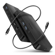AXAGON HMC-U4, USB4 40Gbps Dock, HDMI & DP, 8k/30+4k/144Hz, 3x USB-A, 2x USB-C, RJ-45, SD/mSD, audio - Docking Station