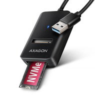 AXAGON ADM2-AM, adapter for M.2 NVMe & SATA SSD, USB-A 10 Gbps, cable 10 cm - Adapter