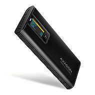 AXAGON EEM2-SD2B, M.2 Enclosure with Display for NVMe & SATA SSD, USB-C 10 Gbps, Screwless, Black - Hard Drive Enclosure