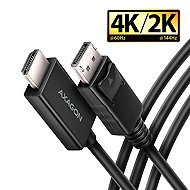 AXAGON RVD-HI20C2, DisplayPort -> HDMI 2.0b cable 1.8m, 4K/60Hz, HDR10 - Video Cable