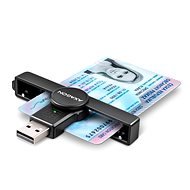 AXAGON CRE-SMP1A Smart card/ID card PocketReader, USB-A - Čítačka občianskych preukazov
