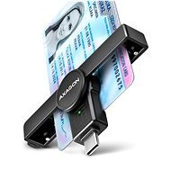 AXAGON CRE-SMPC Smart card / ID card PocketReader, USB-C - Electronic ID Reader