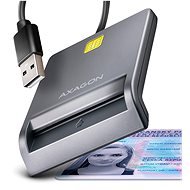 AXAGON CRE-SM3T Smart card / ID card FlatReader, USB-A cable 1.3 m - e-Ausweis-Lesegerät