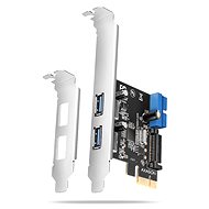 AXAGON PCEU-232RS, 2+2x USB 5Gbps port, PCIe card, SATA power, SP & LP - Controller Unit