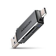 AXAGON CRE-DAC MINI card reader SD/microSD, UHS-I, SUPERSPEED USB-A + USB-C - Čítačka kariet