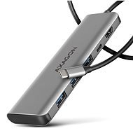 AXAGON HMC-5H, 5-in-1 Hub, USB-C 5 Gbps, 3× USB-A, HDMI 4 k/30 Hz, PD 100 W, USB-C cable 100 cm - Replikátor portov