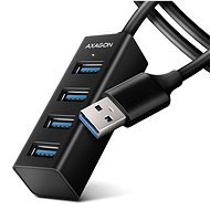 AXAGON HUE-M1AL SuperSpeed USB-A > 4-port MINI Hub, Metal, 1.2m Cable - USB Hub
