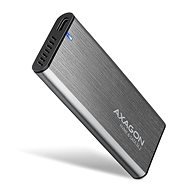 AXAGON EEM2-SG2, M.2 NVMe & SATA Screwless RAW Box, Grey, SuperSpeed USB-C 10Gbps - Hard Drive Enclosure