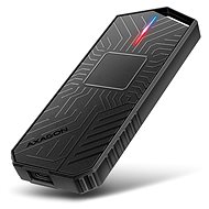 AXAGON EEM2-GAM, screwless GAME M.2 enclosure for NVMe & SATA SSD, USB-C 10 Gbps - Hard Drive Enclosure