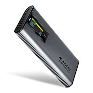AXAGON EEM2-SD2, M.2 Enclosure with Display for NVMe & SATA SSD, USB-C 10 Gbps, Screwless - Hard Drive Enclosure
