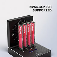 AXAGON ADSA-M2C44, 4-Bay M.2 NVMe SSD Docking and Cloning Station, USB4 - Külső dokkoló