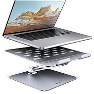 AXAGON STND-LQ, Aluminum HQ Stand for Laptops 10"–17.3", with adjustable height and angle, gray - Laptop Stand