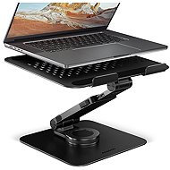 AXAGON STND-LRB aluminium laptop stand 10"-17.3" adjustable height and angle, swivel, black - Laptop Stand