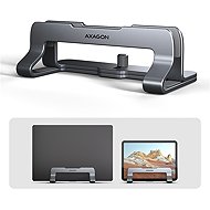 AXAGON STND-VG vertical aluminium laptop stand 10"-17.3" adjustable spacing, grey - Laptop Stand
