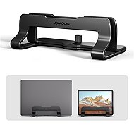 AXAGON STND-VB vertical aluminium laptop stand 10"-17.3" adjustable spacing, black - Laptop Stand