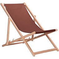 Aga Dřevěné skládací lehátko Brown - Zahradní lehátko