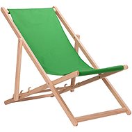 Aga Dřevěné skládací lehátko Green - Zahradní lehátko