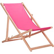 Aga Dřevěné skládací lehátko Pink - Zahradní lehátko