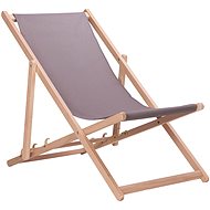 Aga Dřevěné skládací lehátko Grey - Zahradní lehátko