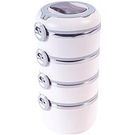 Aga Food carrier 4 tiers, white - Snack Box