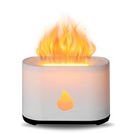 Aga with LED fire projection, white - Aroma Diffuser 
