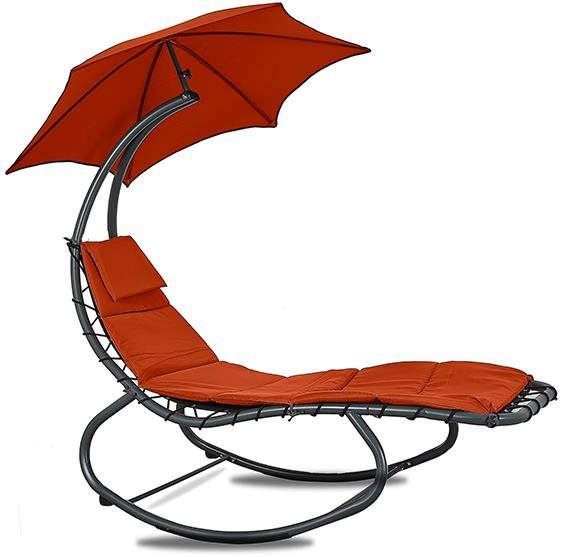 Linder Exclusiv Garden armchair Siesta, rocking, red - Garden Armchair