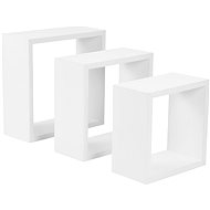 Aga Set of 3 wall shelves MR2135, white - Shelf